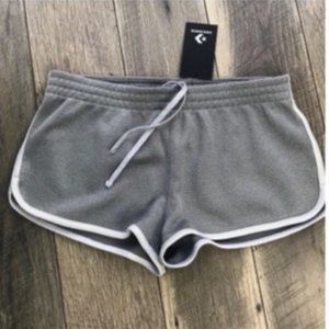 Converse Miley Cyrus Boxy Shorts Silver Grey Glitter Women's Size L 10008667-A02